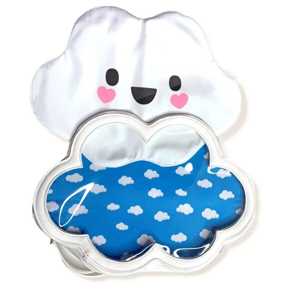 Kawaii Cutie Cloud Ita Bag Crossbody White Rainbow Zipper Robo Roku Brand NEW - Picture 3 of 16